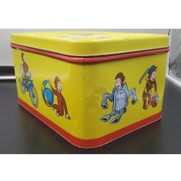 Vintage 1990's Curious George 5 piece Collector's Tin, PRE-OWNED - Picture 10 of 13